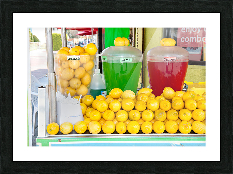 Lemonade stand Picture Frame print