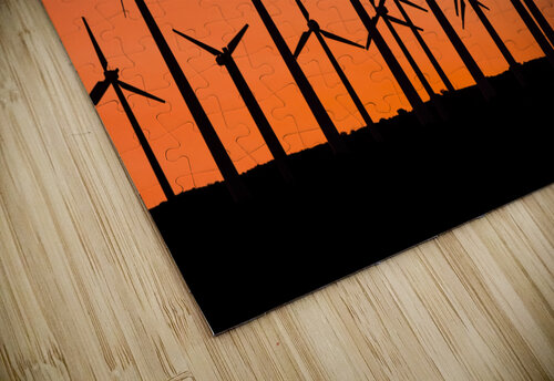 Windmill silhouette at sunset Joe Belanger puzzle