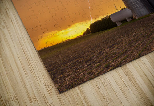 Lightning over feed Processing Plant Joe Belanger puzzle