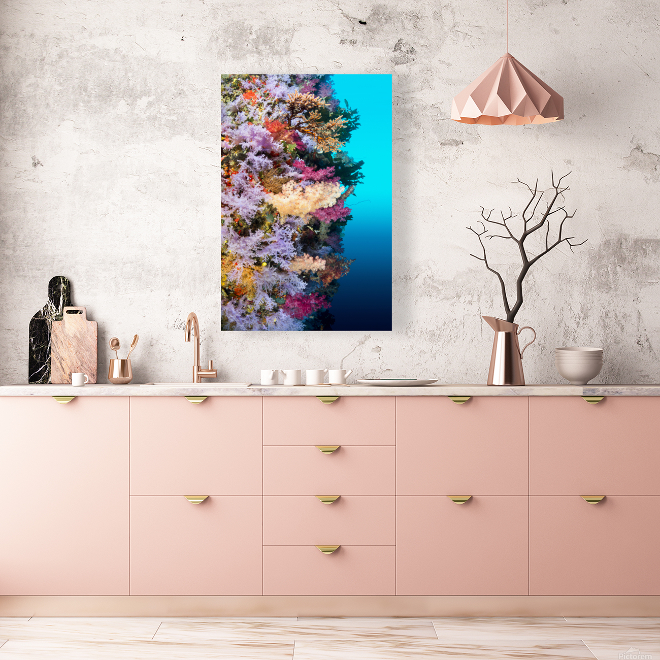 Colorful reef wall Reproduction