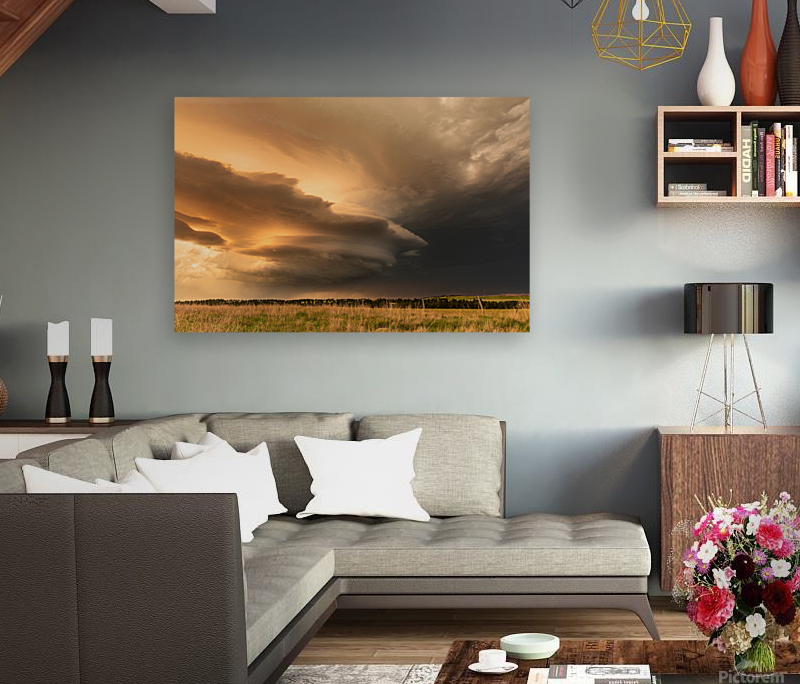 Tornadic Cell over Grassy Field Reproduction