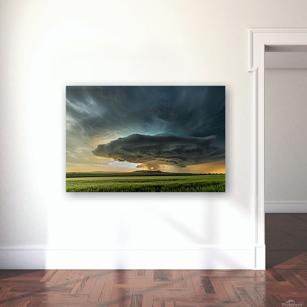 Tornadic Cell over Grassy Field Reproduction