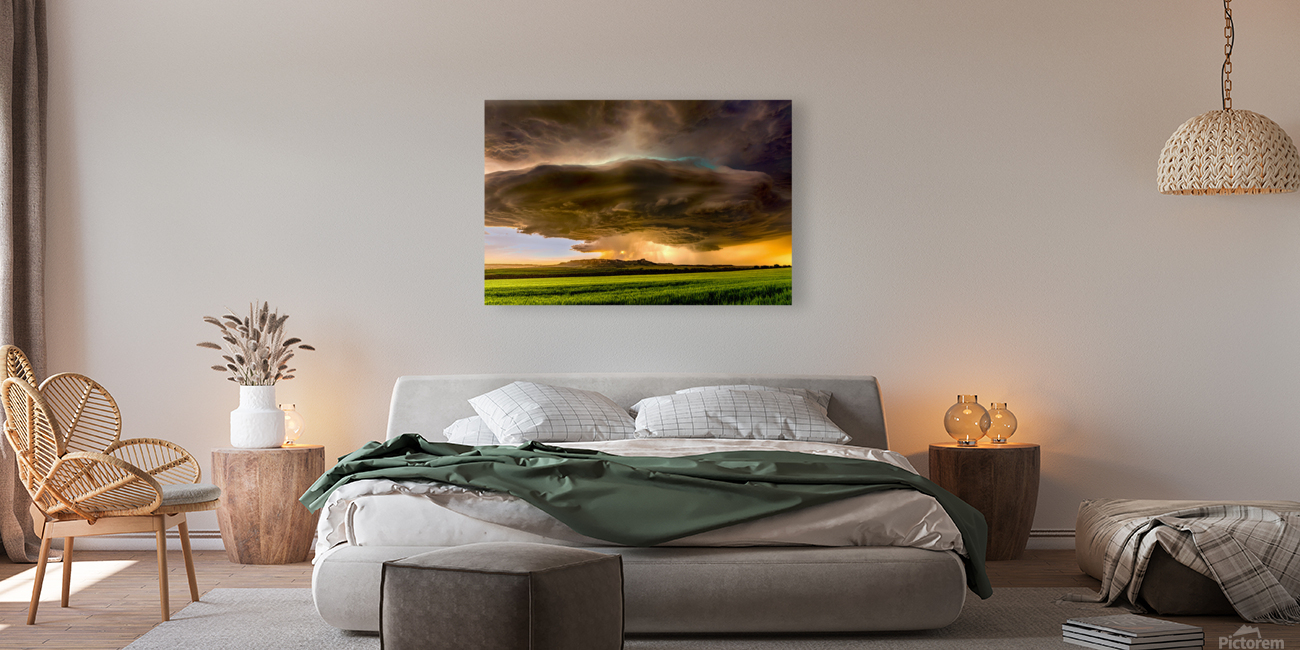 Tornadic Cell over Grassy Field Reproduction