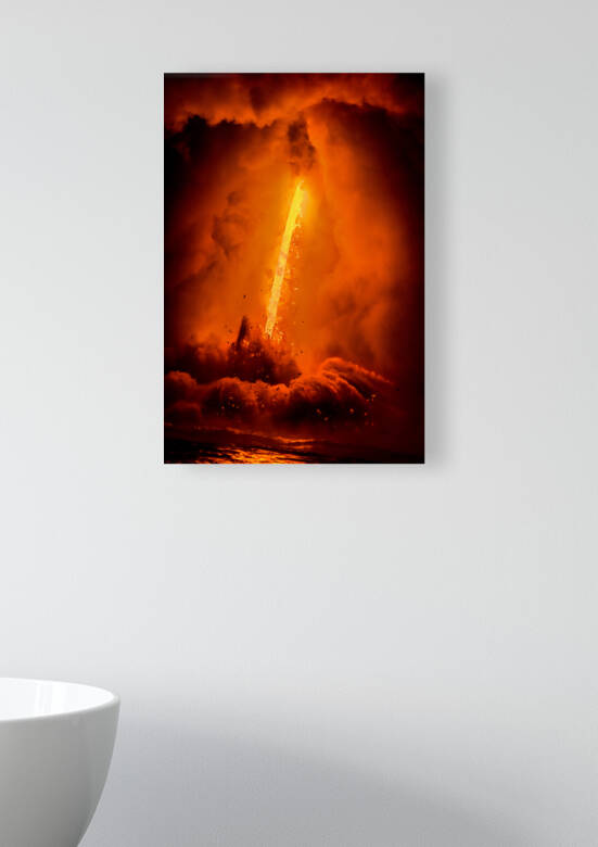 Exploding lava flow in Hawaii by Joe Belanger