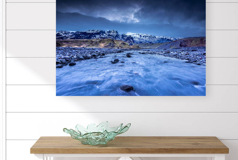 River flowing through maintain range Reproduction