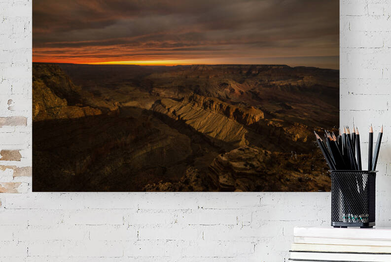 Grand Canyon During moonrise by Joe Belanger