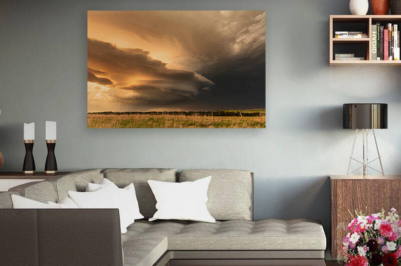 Tornadic Cell over Grassy Field by Joe Belanger
