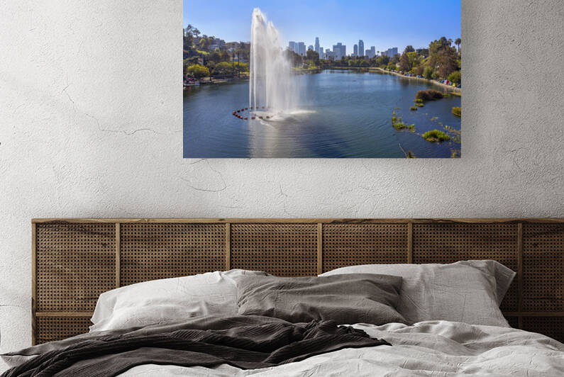 Echo Park Los Angeles Skyline by Joe Belanger