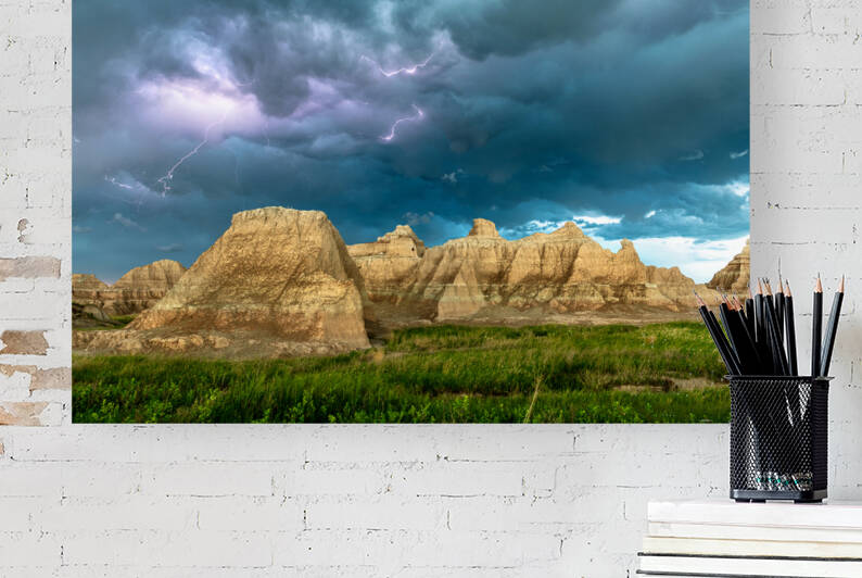 Storm at Badlands National Park by Joe Belanger