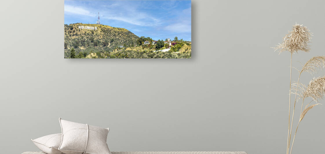 Hollywood sign on hillside by Joe Belanger