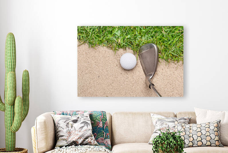 Golf club and ball by Joe Belanger