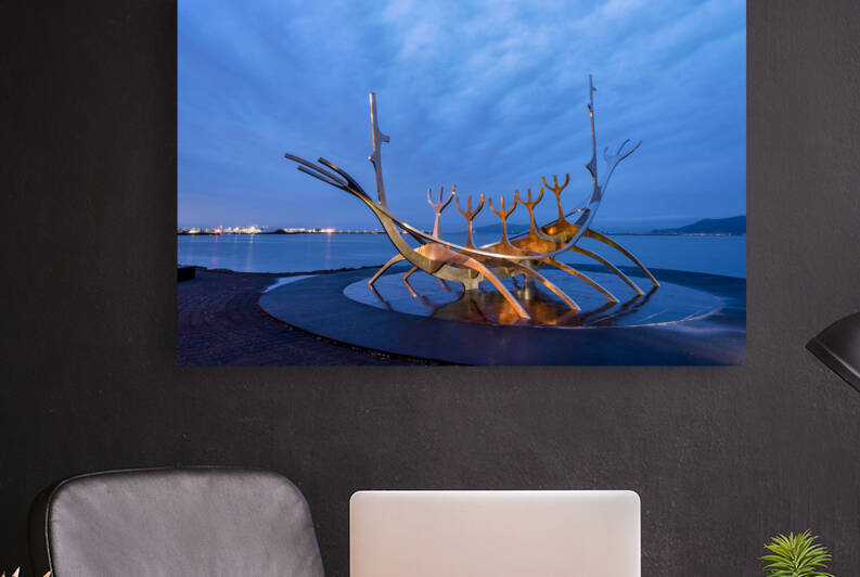 Sun Voyager Viking ship in Iceland by Joe Belanger