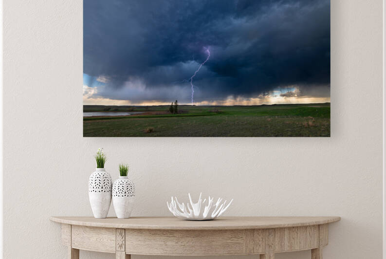 Lightning Storm over Plains by Joe Belanger