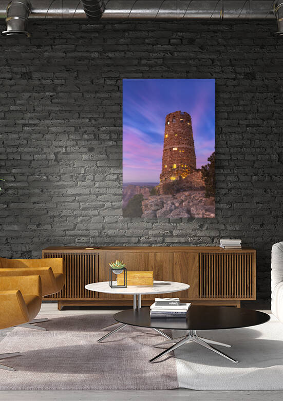 Grand Canyon Desert View Watchtower at Dusk by Joe Belanger