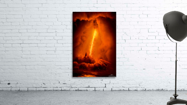 Exploding lava flow in Hawaii Wall Preview