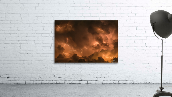 Dramatic Lightning at Night  Wall Preview