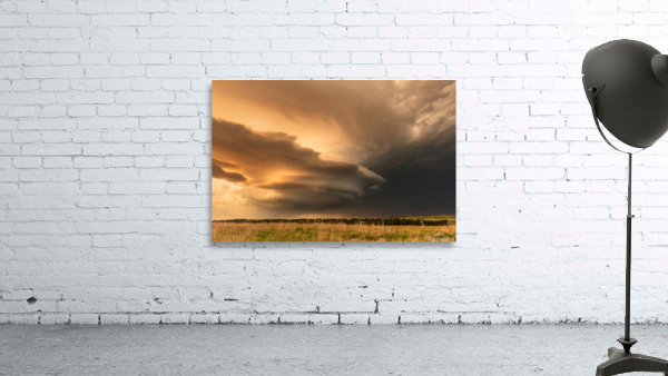 Tornadic Cell over Grassy Field Wall Preview