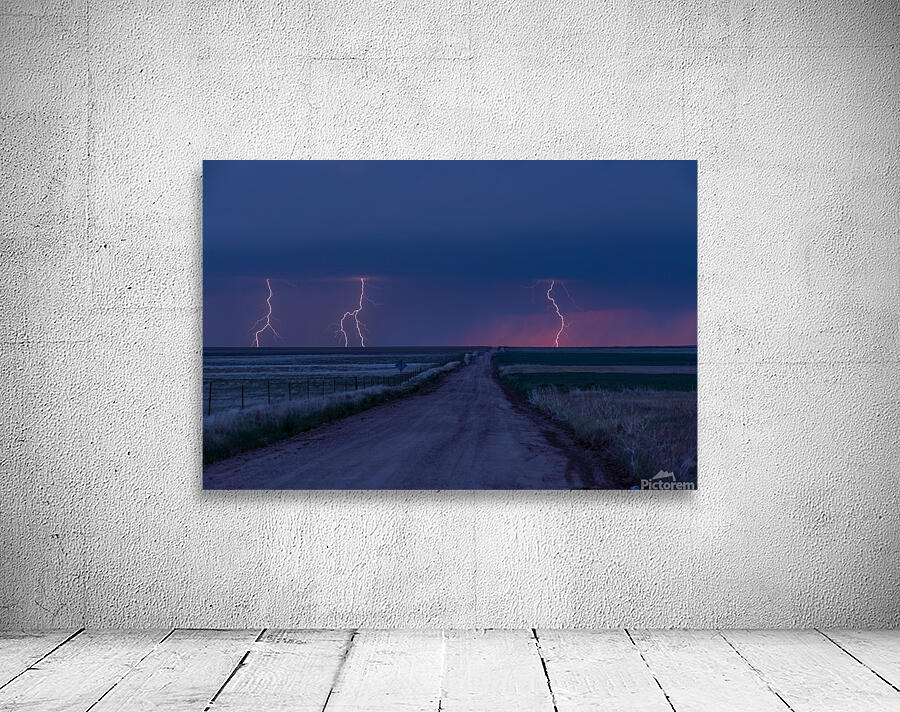 Dramatic Lightning at Night  Wall Preview