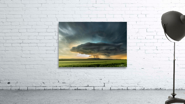 Tornadic Cell over Grassy Field Wall Preview
