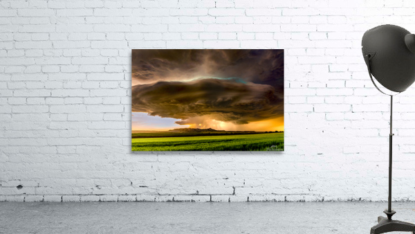 Tornadic Cell over Grassy Field Wall Preview