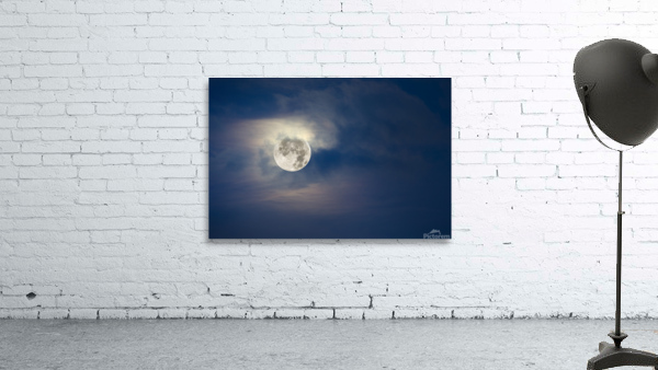 Full moon and cloudy sky Wall Preview