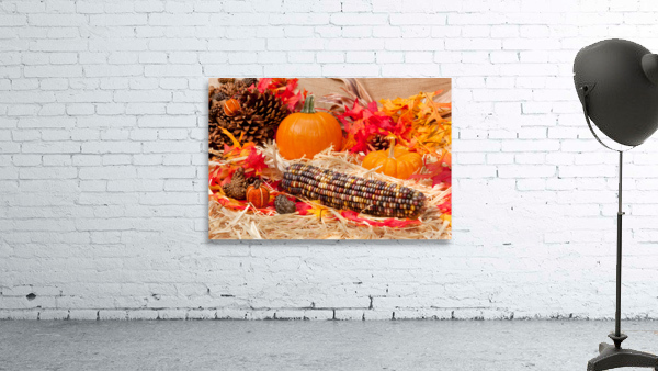 Autumn theme with corn Wall Preview