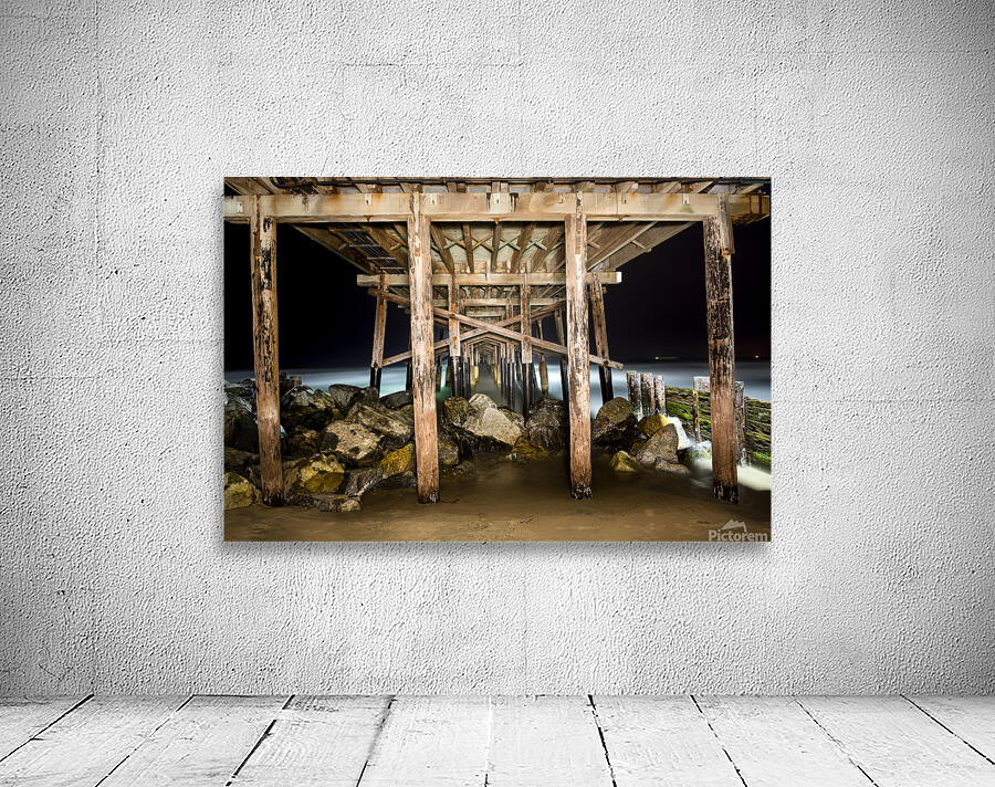 Light painted pier Wall Preview