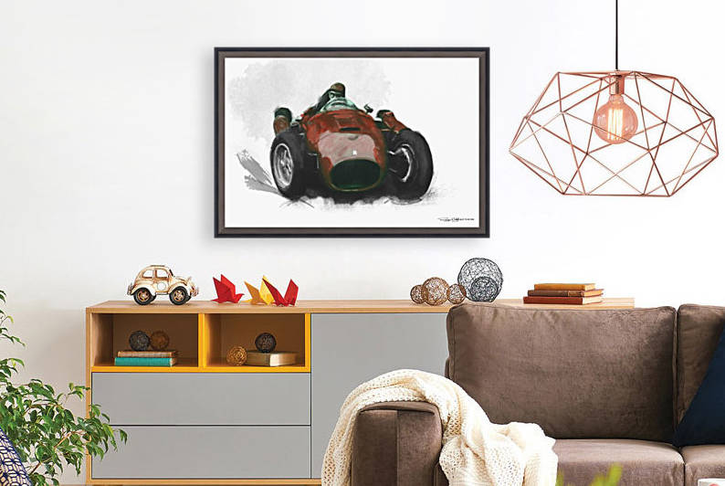Juan Manuel Fangio - Lancia Ferrari D50 by Roger Lighterness