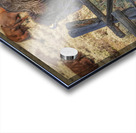 Bison leaping Impression Acrylique