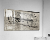 Antique hay baler Impression acrylique