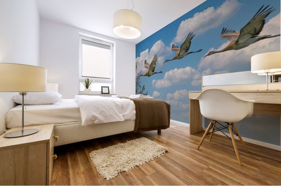 Three cranes a crusin Impression murale