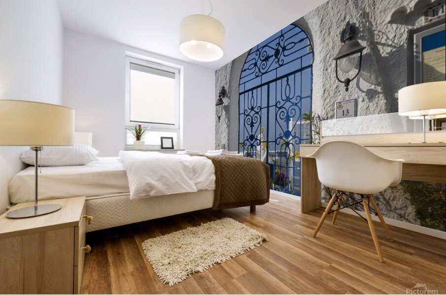 Gated entry Mural print