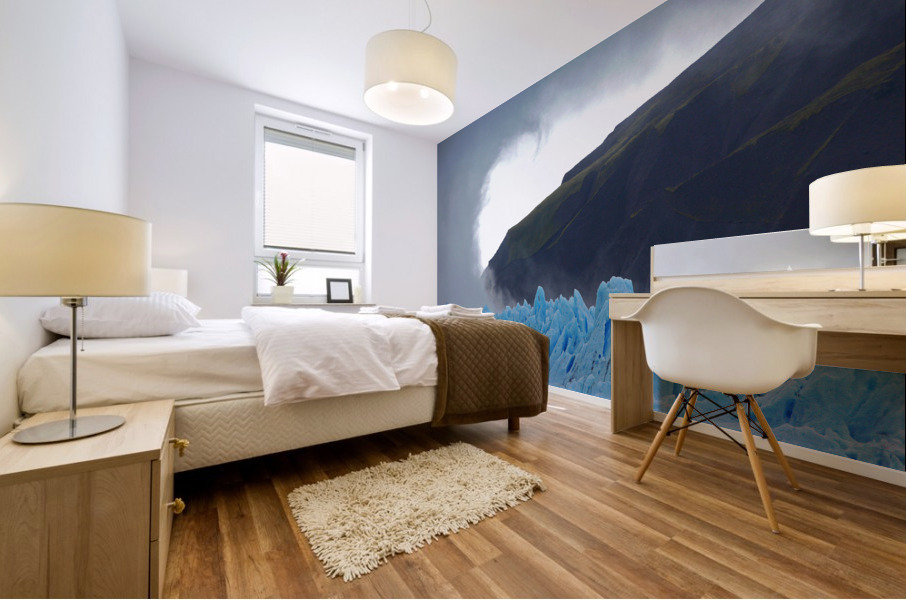  Blue ice glacier Chile Impression murale