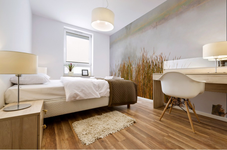 Crane over inland waters  Impression murale