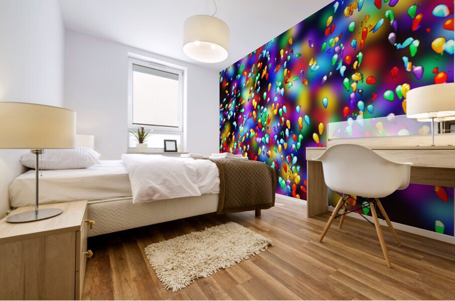 Holiday Lights Mural print