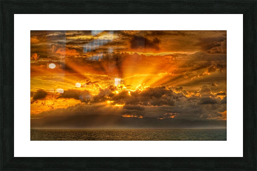 Polynesian Sunrise Picture Frame print