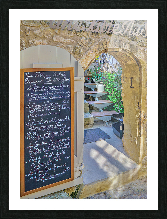Savory menus of France Picture Frame print