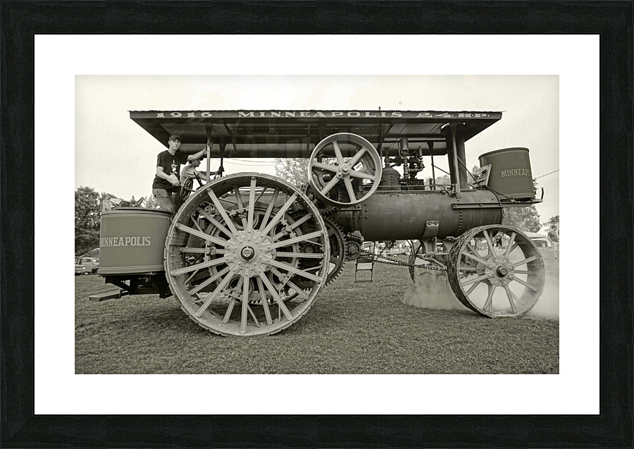 Minnesota steam engine Picture Frame print