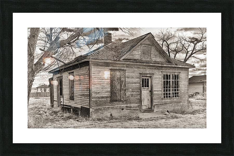 Farmhouse disrepair Picture Frame print