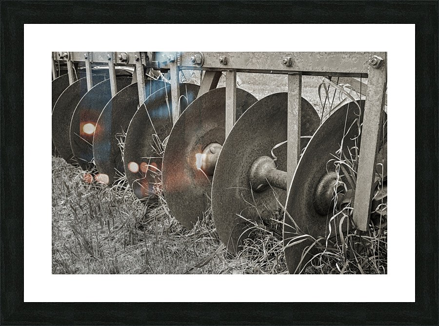 The farm cultivator Picture Frame print