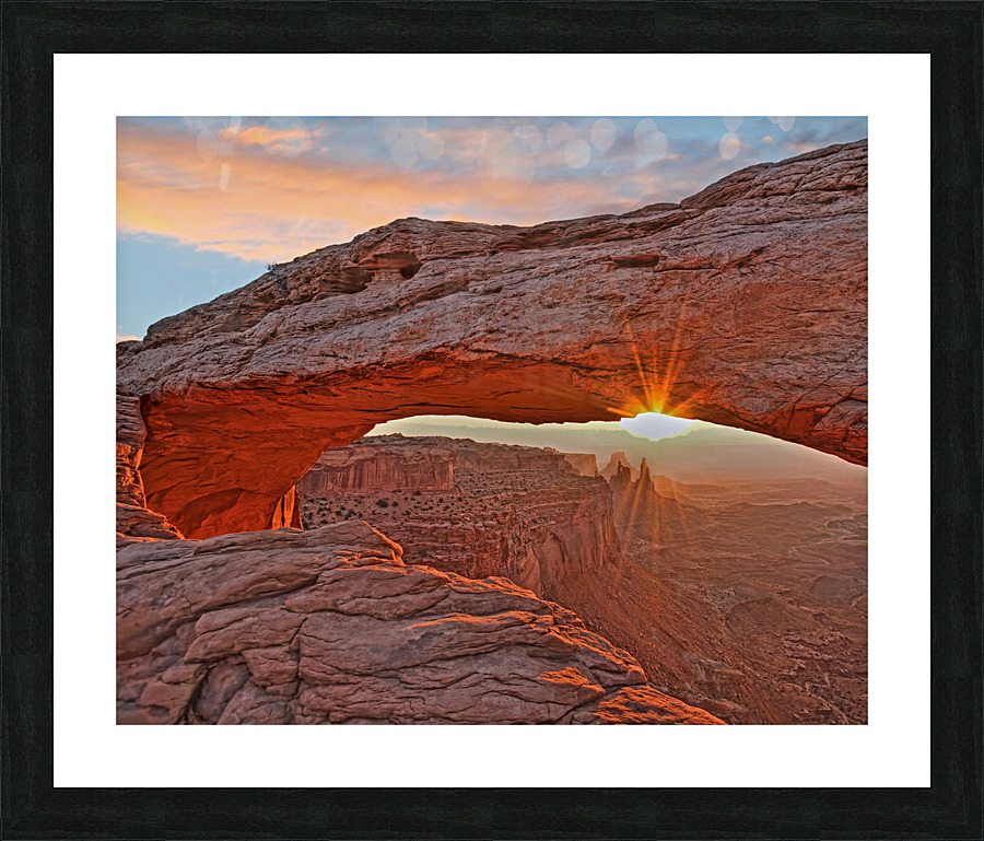  Canyonlands Mesa Arch Impression et Cadre photo