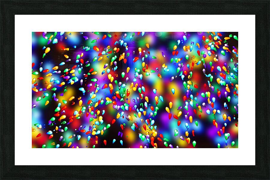 Holiday Lights Picture Frame print