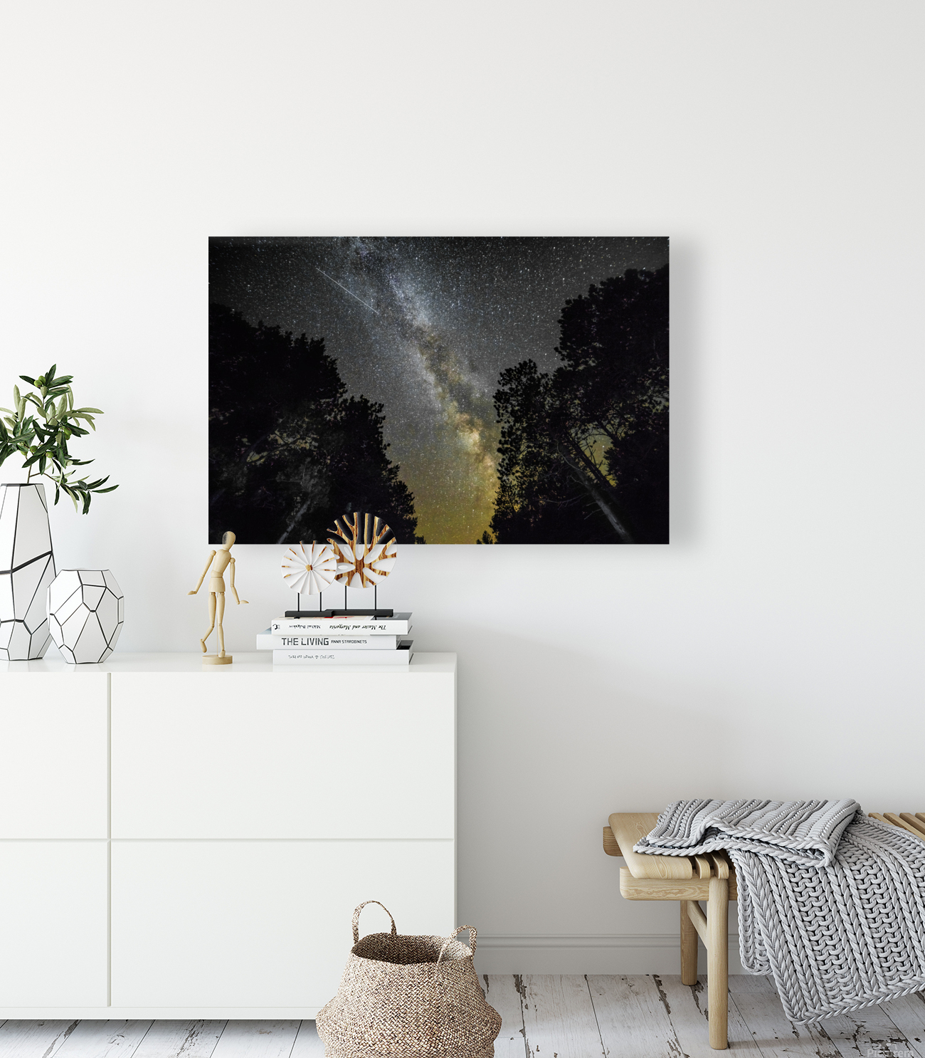 Speeding trails of the Milky Way Reproduction