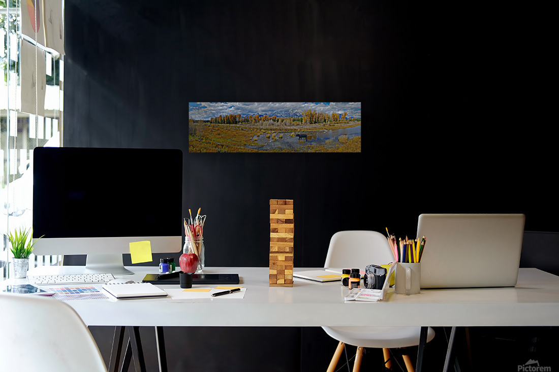 The Snake River near the Tetons Reproduction