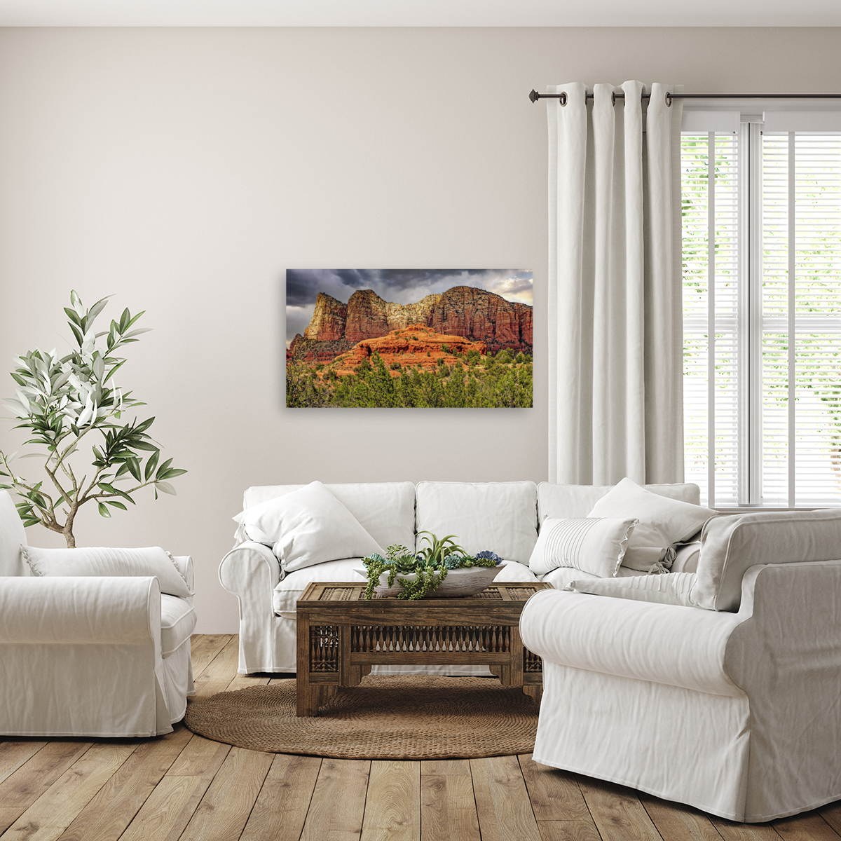  Storm clouds in Sedona Reproduction
