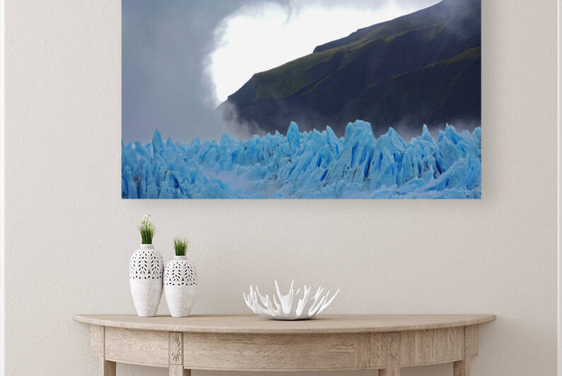  Blue ice glacier Chile Reproduction