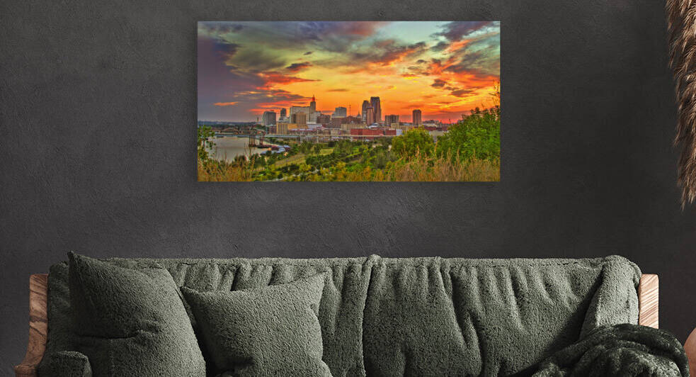  StPaul Mn Sunset Reproduction
