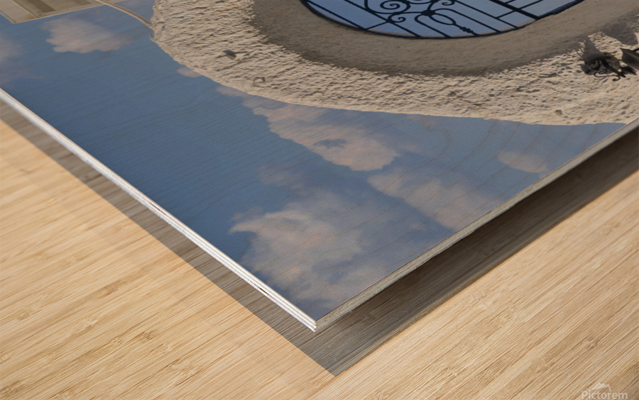 Gated entry Wood print