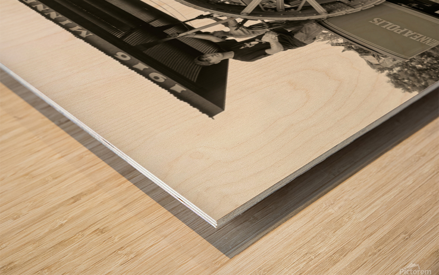 Minnesota steam engine Wood print