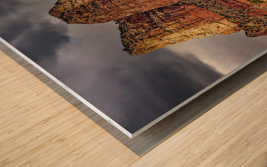  Storm clouds in Sedona Impression sur bois